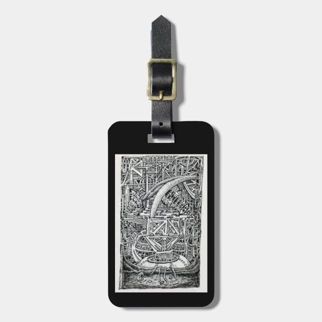 Tentacle Tank från Brian Benson Bagagebricka (Vertikal Framsida)