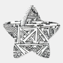 Tentacle Tank från Brian Benson Stjärnformat Klistermärke