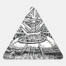 Tentacle Tank från Brian Benson Triangelformat Klistermärke