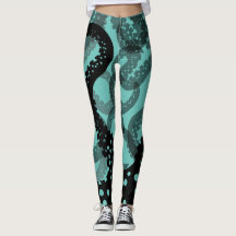 Tentacles fauna grönt Leggings