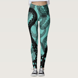 Tentacles fauna grönt Leggings
