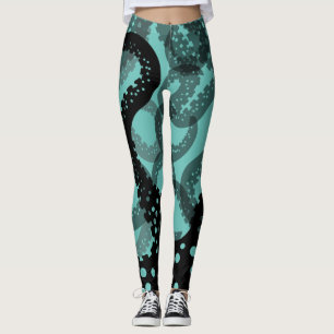 Tentacles fauna grönt Leggings