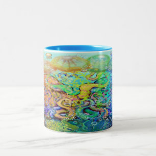 Tentacles tvåtonskaffe Mugg