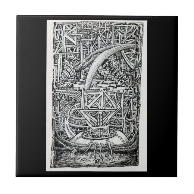 Tentakeltank av Brian Benson Kakelplatta (Framsidan)