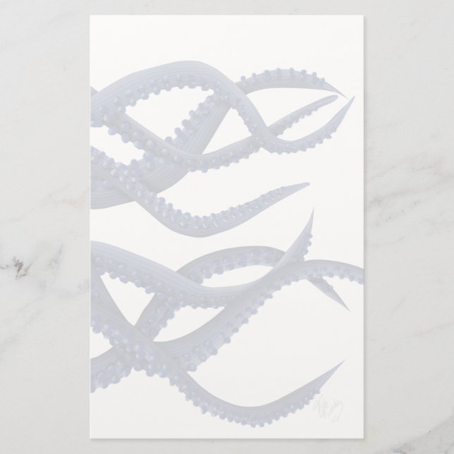 Tentakler av bläckfisk brevpapper (Framsida)