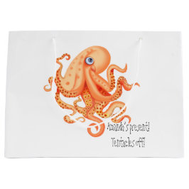 Tentakler av personlig, söt orange bläckfisk