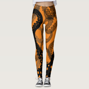 Tentakler, avfettade orangar leggings