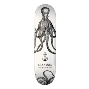 Tentakler  Tema för bläckfisk Mini Skateboard Bräda 18,5 Cm