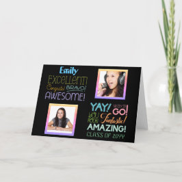 Tentamenssuccé FOTOKOLLAGE Grattis Kort