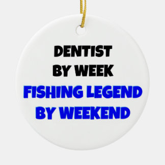 Tentist by Week Fishing Legend by Helg Julgransprydnad Keramik