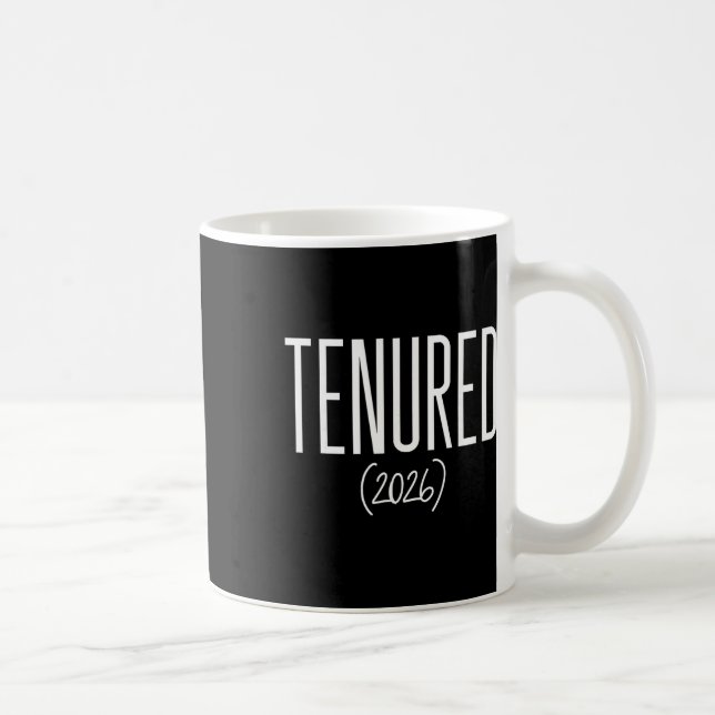 Tenure 2026 Grattis på tenure Professor Lärare Kaffemugg (Höger)