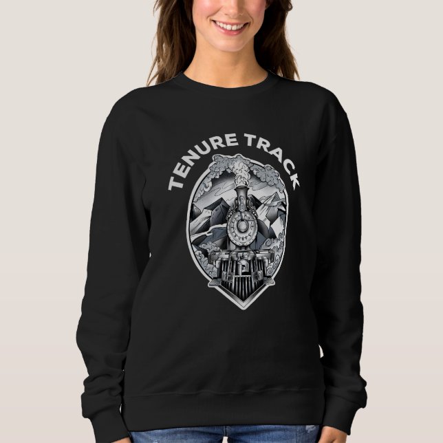 Tenure Track  Train  Tenured Professor Teacher T Shirt (Framsida)