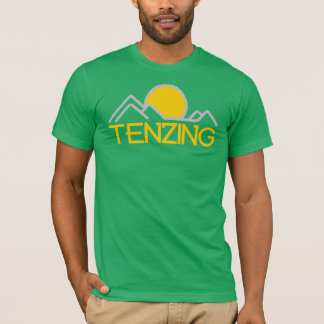 Tenzing av t-shirt i bergsområden