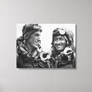 Tenzing Norgay Edmund Hillary Everest 1953 Canvastryck