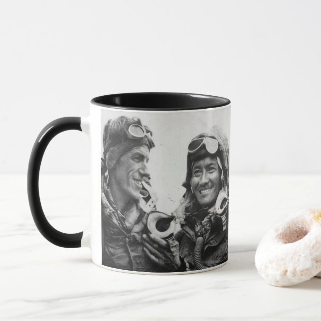 Tenzing Norgay Edmund Hillary Everest 1953 Mugg (Med munk)