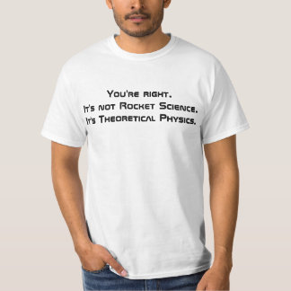 Teoretisk fysikhumorutslagsplats t-shirt