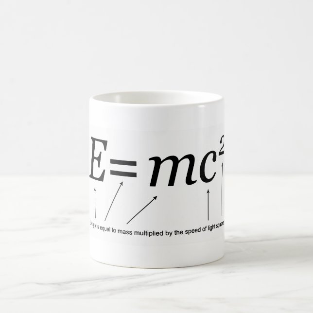 Teori för E=MC2 Einsteins av relativitet Kaffemugg (Center)