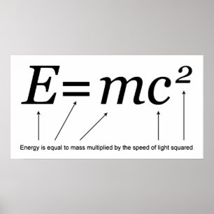 Teori för E=MC2 Einsteins av relativitet Poster