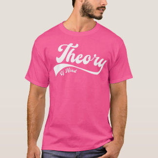 Teori för tankskript vitt t shirt
