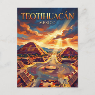 Teotihuacán Mexiko Vykort