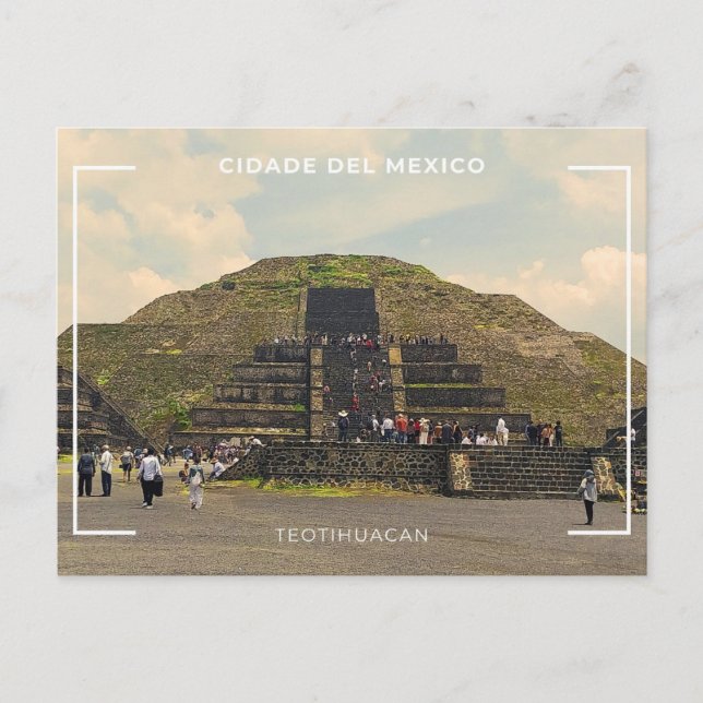 Teotihuacan  vykort (Framsida)