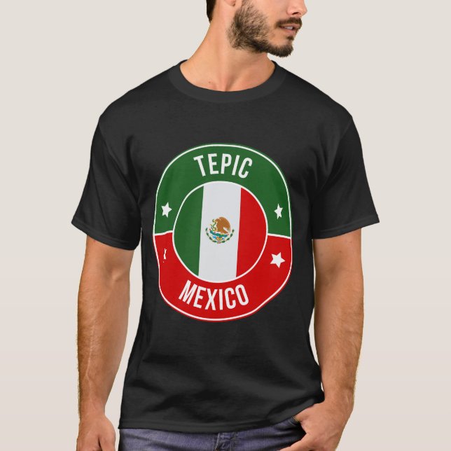 Tepic, Mexico City T Shirt (Framsida)