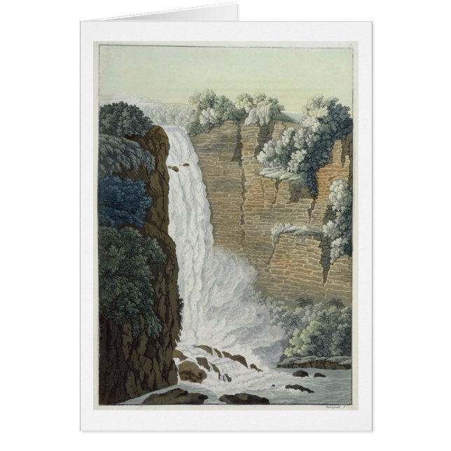 Tequendama vattenfall på den Bogota floden, Hälsningskort (Framsidan)