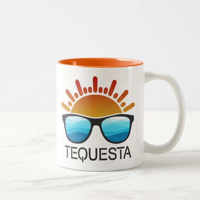 Tequesta Florida Solglasögon Två-Tonad Mugg (Höger)