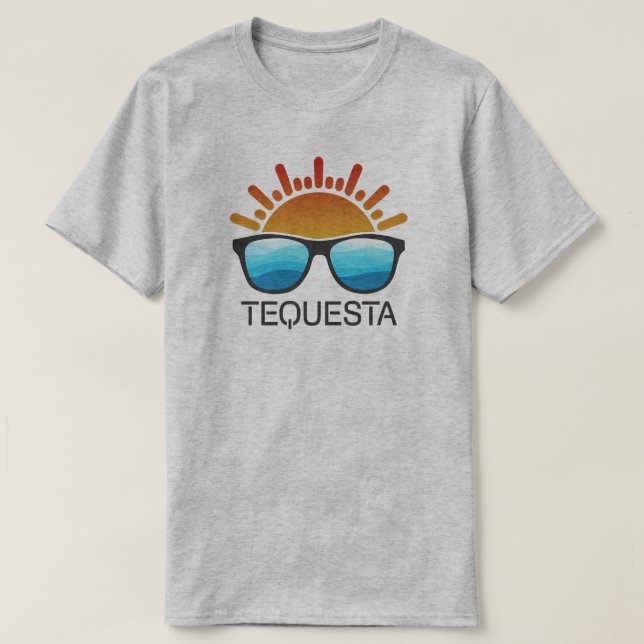 Tequesta Florida Sunglasses T Shirt (Design framsida)