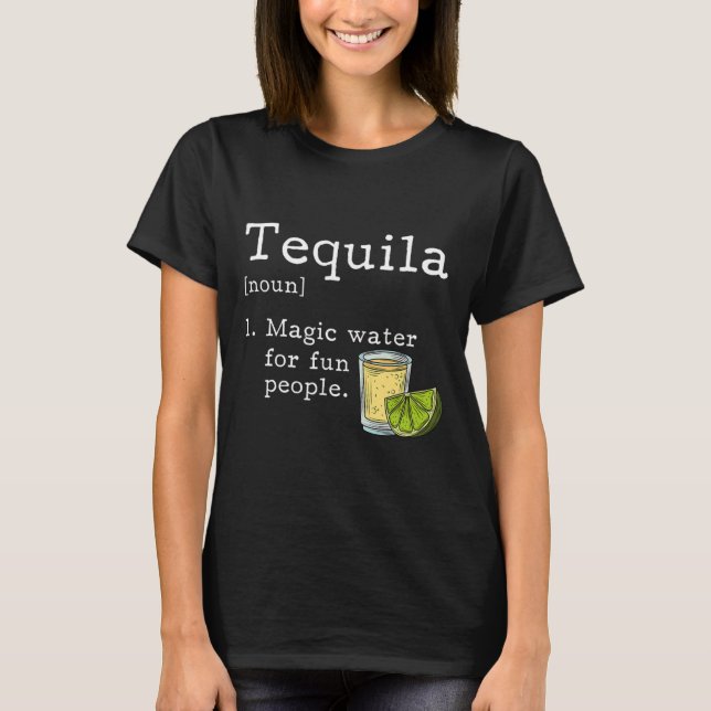 Tequila Älskare Cinco De Mayo mexican Party ger mi T Shirt (Framsida)