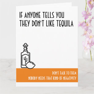 Tequila Älskare Stor-Orangens födelsedagskort Kort
