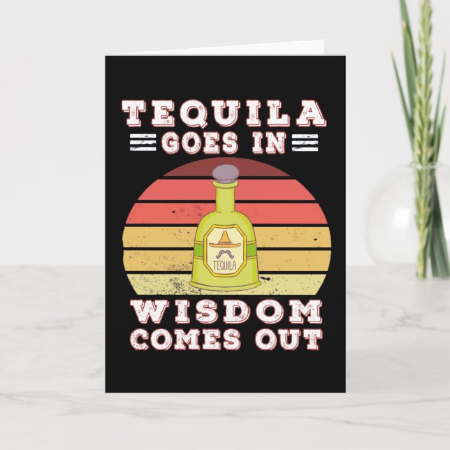 Tequila är klokt nog. kort (Framsida)