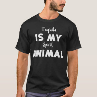 Tequila är min andliga djurkompis rolig t shirt