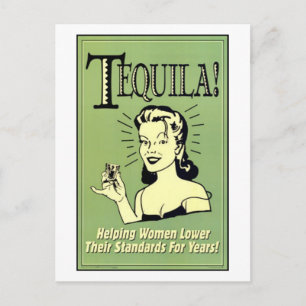 Tequila - att hjälpa kvinnor att sänka sina standa vykort