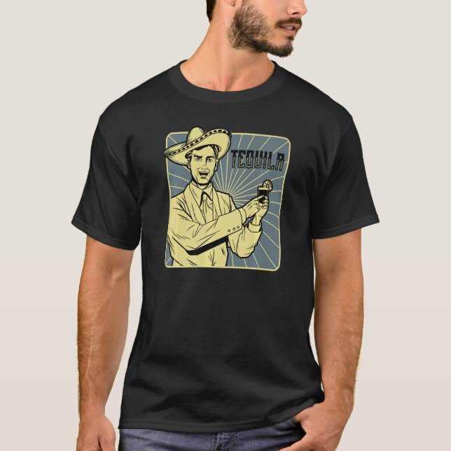 Tequila Cinco De Mayo T Shirt (Framsida)