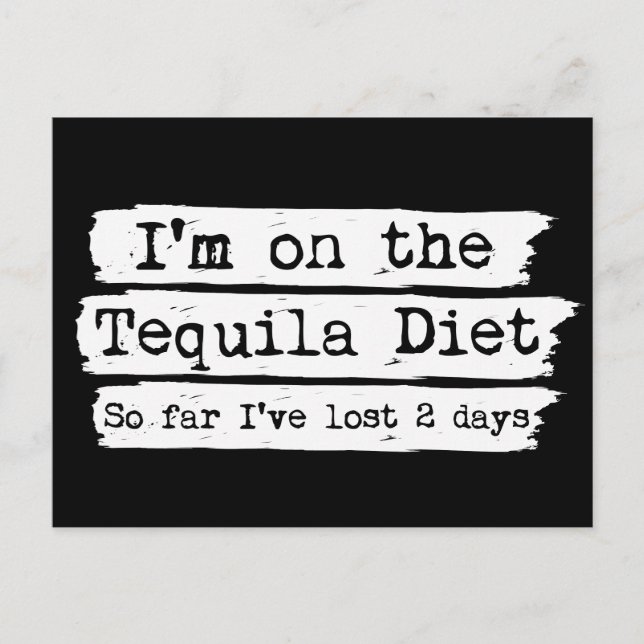 Tequila Diet vykort (Framsida)
