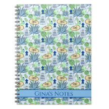 Tequila Drinker Blue Agave Plants and Sombreros