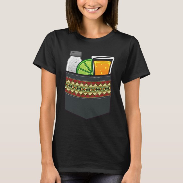 Tequila Drinker Manar Women Coola Tequila Lime Sal T Shirt (Framsida)