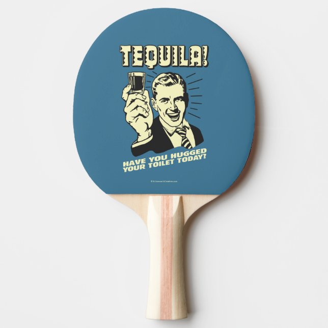 Tequila: Huggad toalett idag Pingisracket (Framsidan)