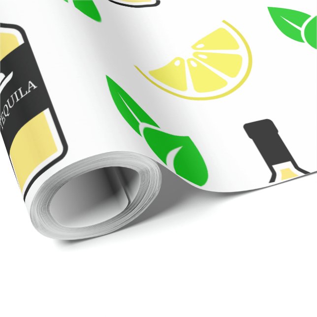 Tequila & Lemon Presentpapper (Rullad Hörn)