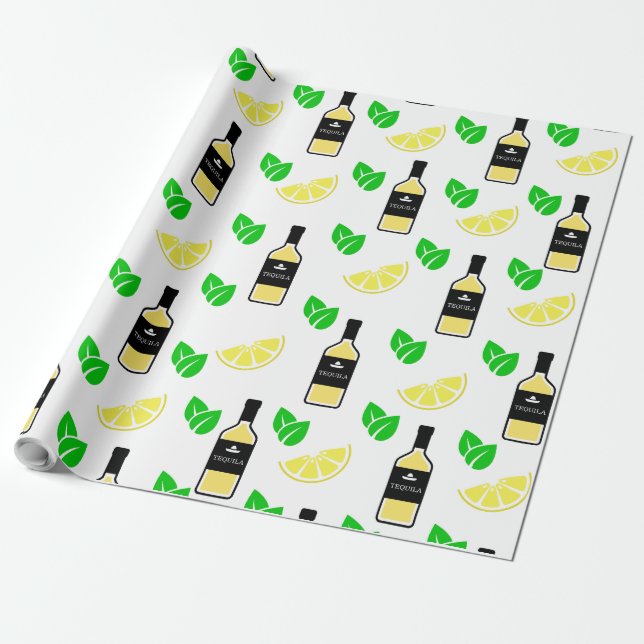 Tequila & Lemon Presentpapper (Utrullad)