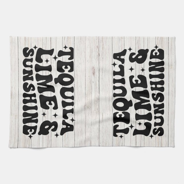 Tequila, Lime & Sunshine Kökshandduk (Horisontell)