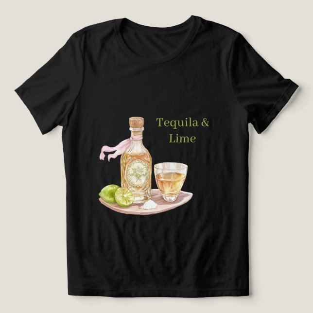 Tequila & Lime T Shirt (Design Framsida)