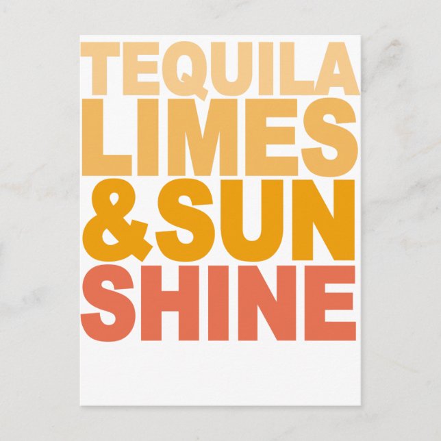 TEQUILA LIMES OCH SOL SHINE M.Png Vykort (Framsida)