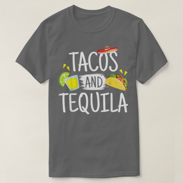 Tequila Mexican Sombrero Gift T Shirt (Design framsida)