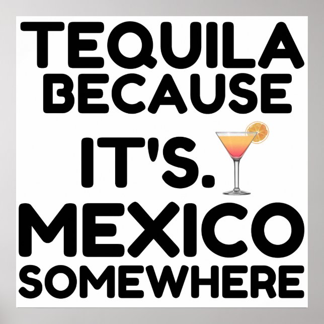 TEQUILA MEXICO NÅGONSTANS POSTER (Framsidan)