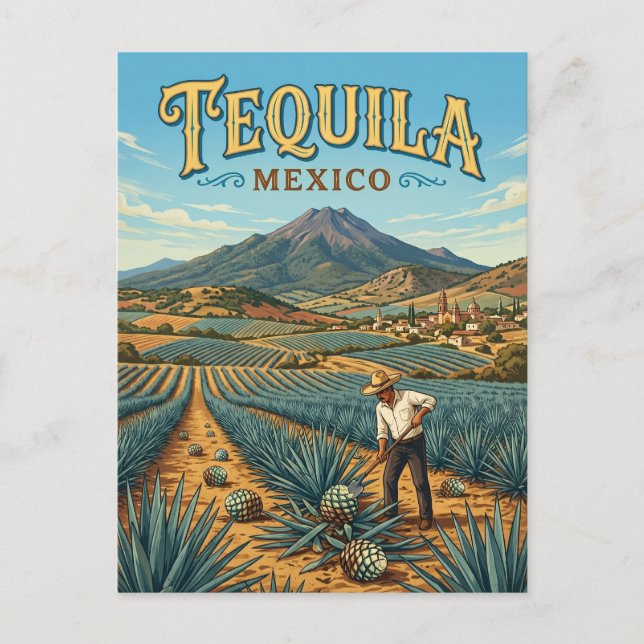 Tequila Mexiko Vykort (Framsida)