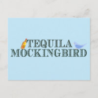 Tequila Mockingbird Funny Bok Älskare Pun Blue