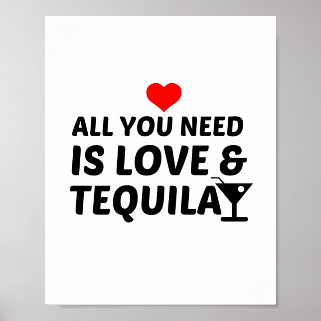 TEQUILA OCH KÄRLEK POSTER (Framsidan)