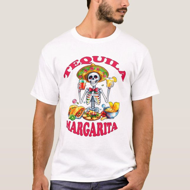 Tequila och Margaritas T Shirt (Framsida)